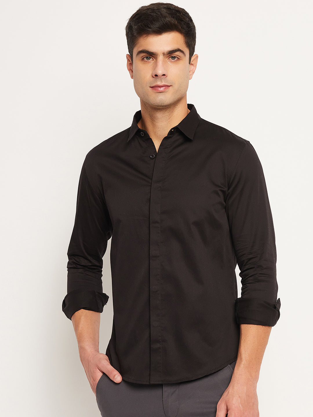 Men's Black Shirt, front side