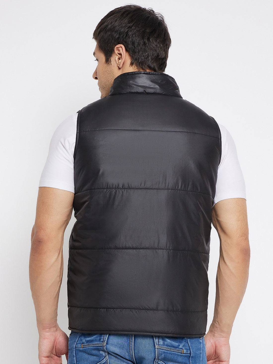 Black Sleeveless Puffer Jacket (Women) – FITTED