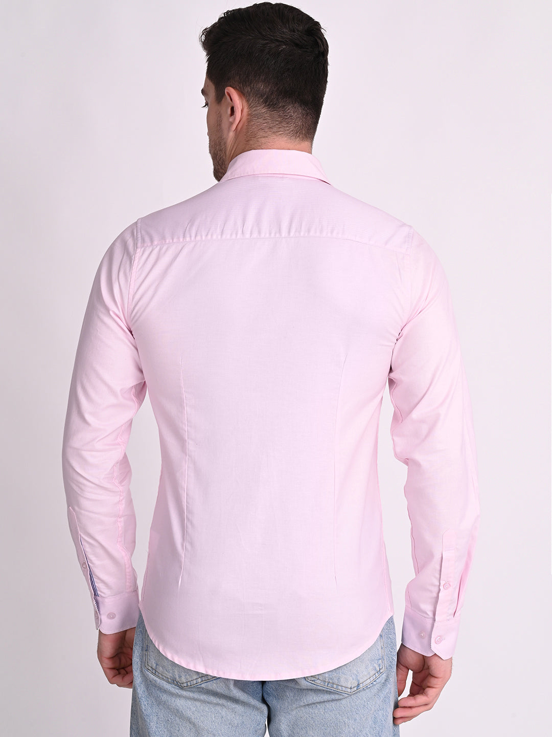STS-003 Men Pink Relaxed Casual Shirt