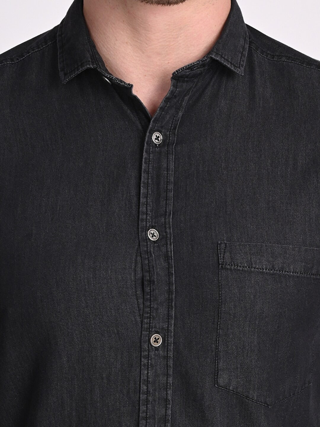 Black Relaxed Casual Shirt