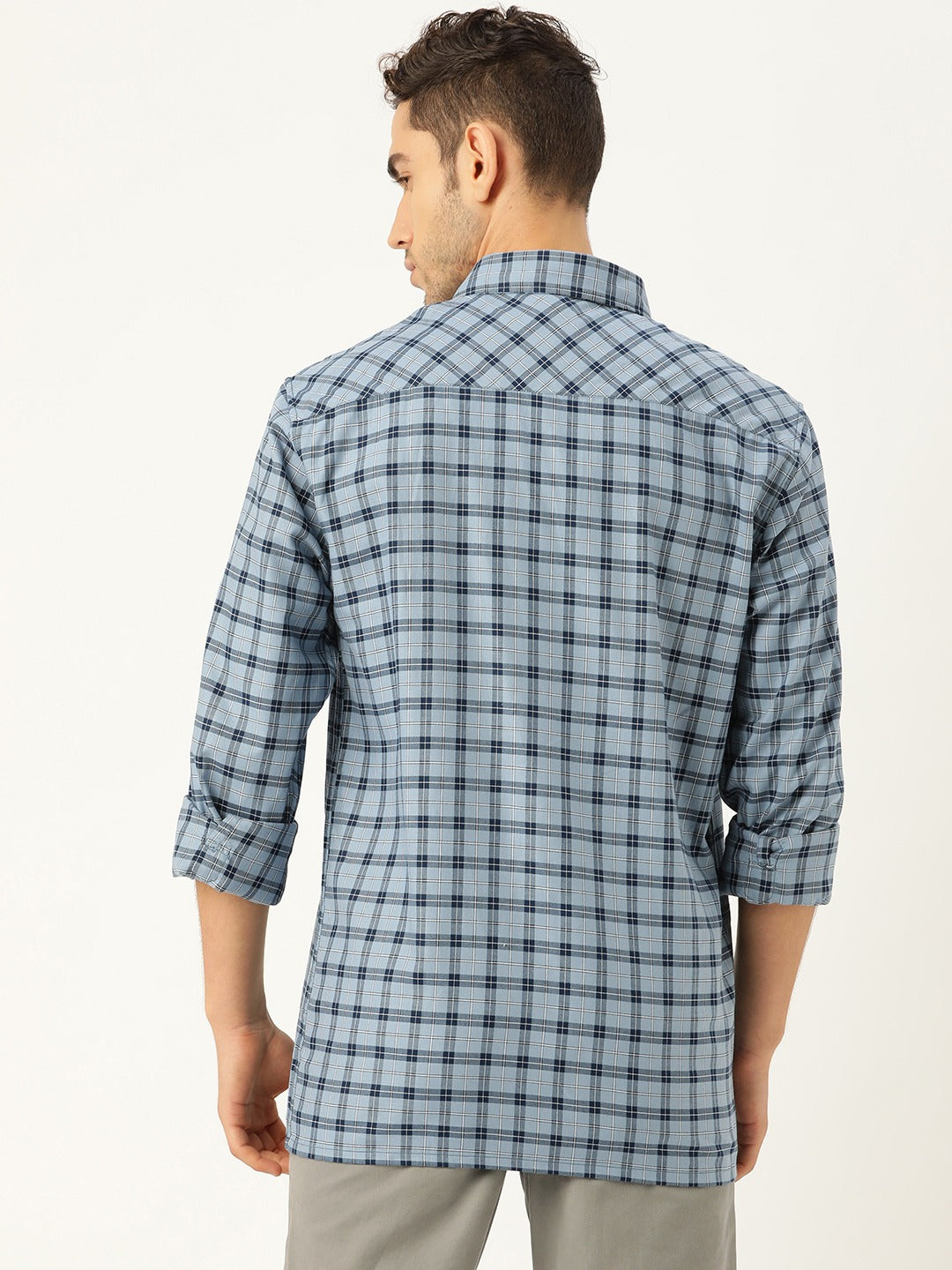 Regular Fit Checked Casual Shirt